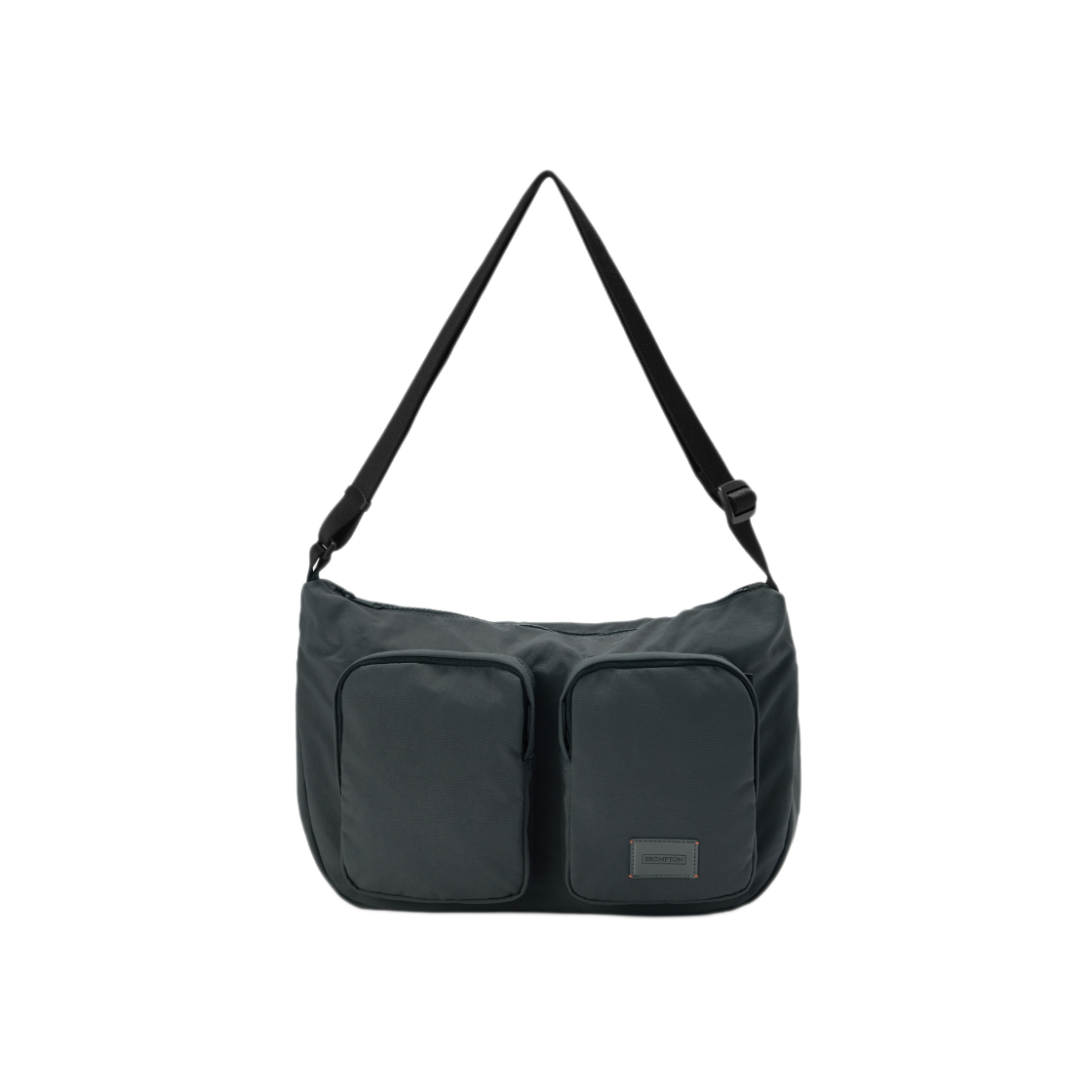 P255ACR410194 BROMPTON LONDON Two Pocket Hobo Bag C Grey