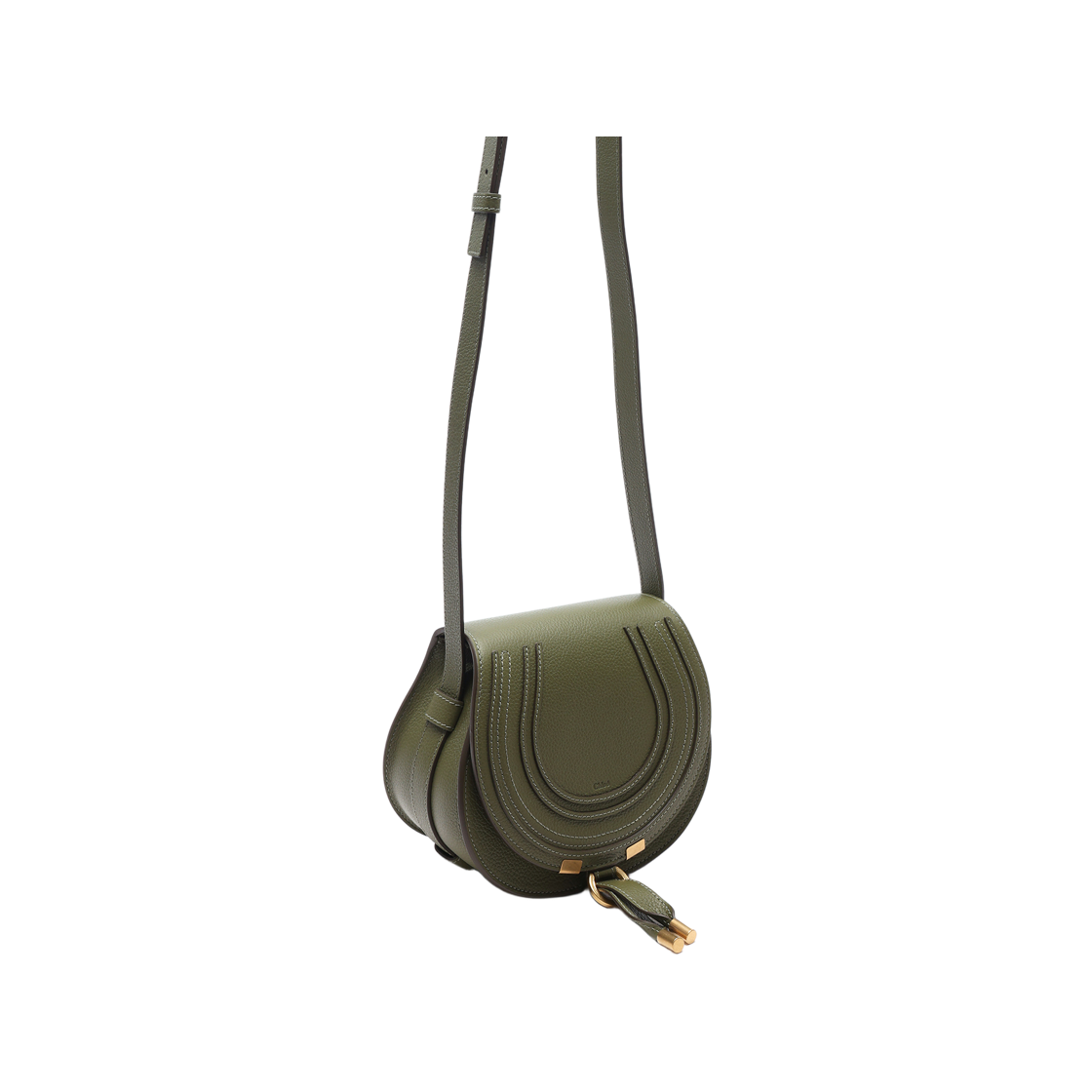 [25% 쿠폰] 끌로에 마르씨 스몰 새들백 라이트 캑터스([25% 쿠폰] Chloe Marcie Small Saddle Bag Light Cactus) - 3