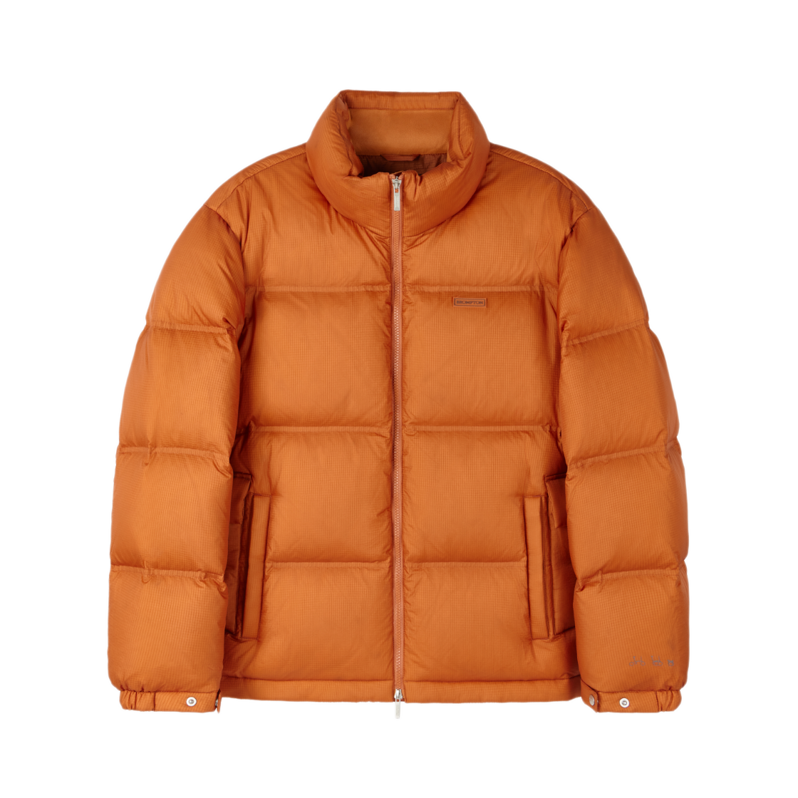 P254UDW136030 BROMPTON LONDON Light Shell Heavy Short Down Jumper Orange