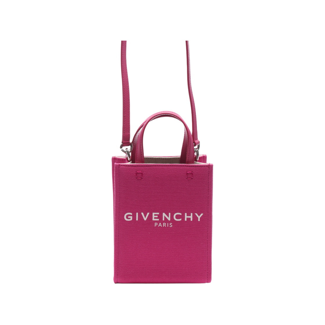 [25% 쿠폰] 지방시 미니 G 토트 핸드백 네온 핑크([25% 쿠폰] Givenchy Mini G Tote Handbag Neon Pink) - 2