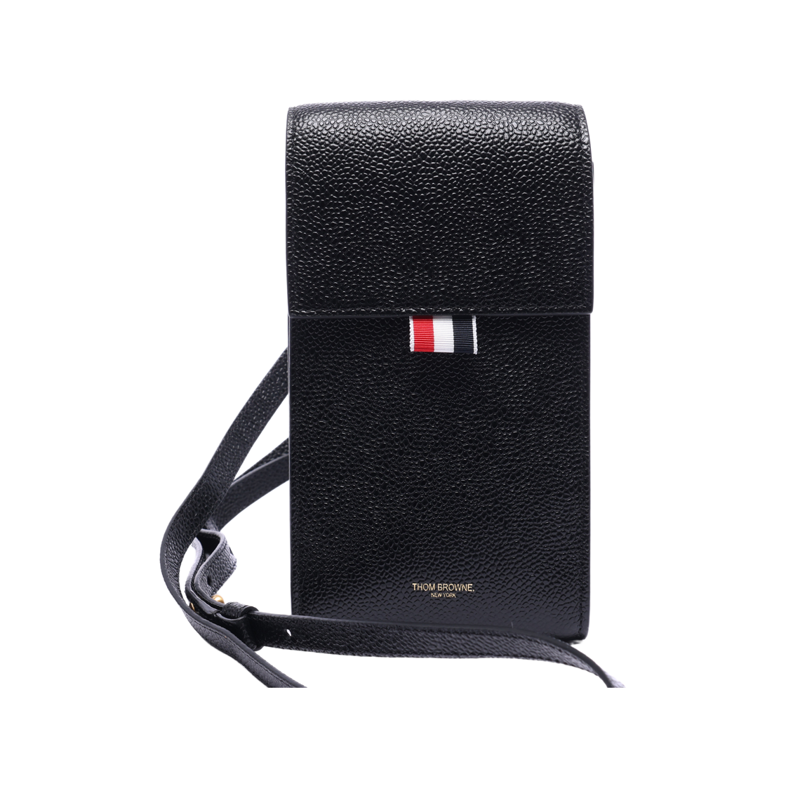 MAC113A_00198_001_21S [25% 쿠폰] Thom Browne Strap Phone Holder Black