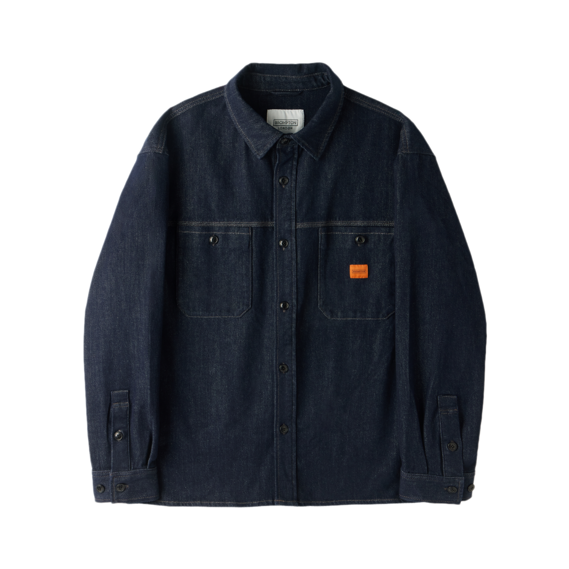 P253USH402068 BROMPTON LONDON 1975 Denim Shirt Indigo