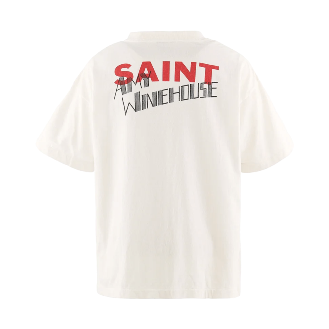 세인트 마이클 x 에이미 와인하우스 숏슬리브 티셔츠 백 투 블랙 화이트 - 26AW(Saint Mxxxxxx x Amy Winehouse S/S T-Shirt Back To Black White - 26AW) - 2