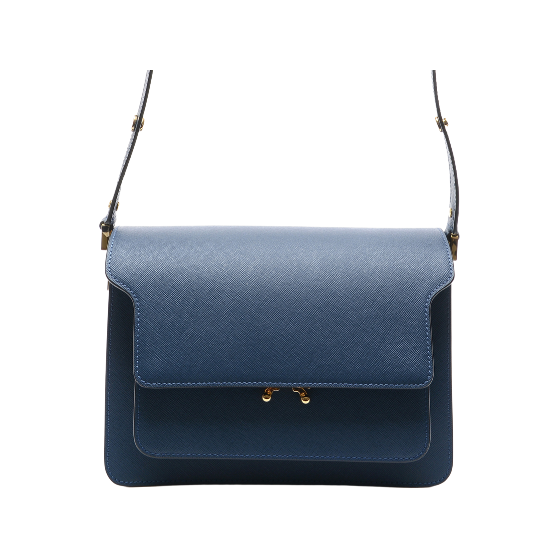 SBMPN09NO1_LV520_ZB74N_ [25% 쿠폰] Marni Saffiano Medium Trunk Bag Orion Blue