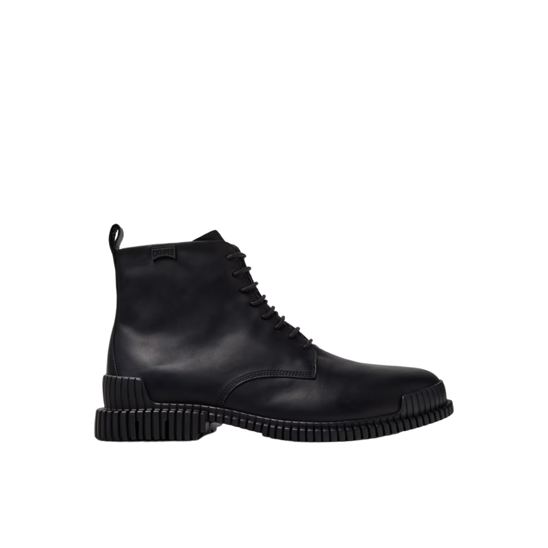 K300542-004 Camper Pix Leather Ankle Boots Black