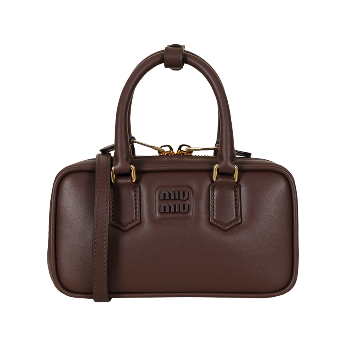 5BP088 ACR3 F0NBL [25% 쿠폰] Miu Miu Arcadie Leather Mini Bag Brown