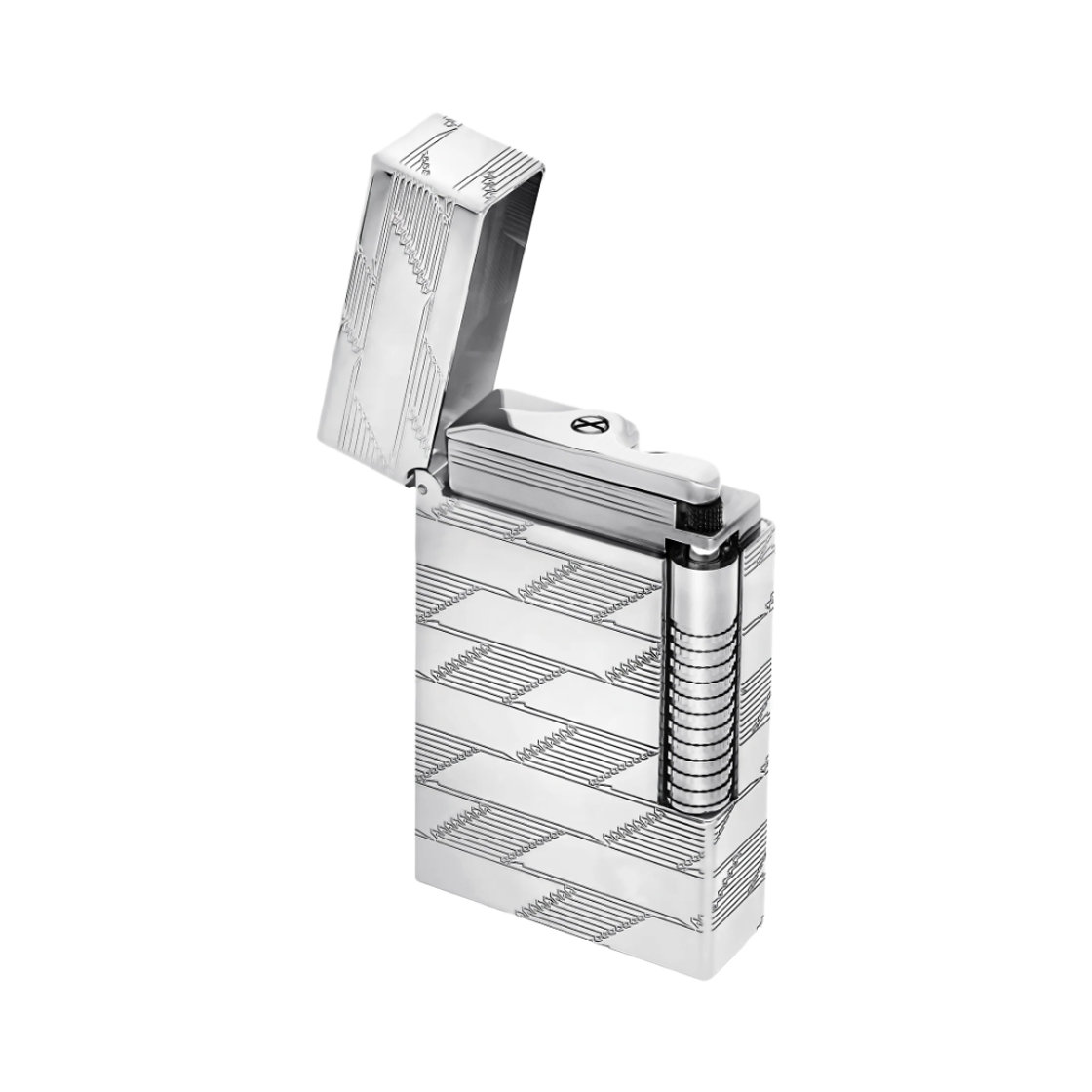 S.T. 듀퐁 르 그랜드 듀퐁 기로쉐 라이터 모노그램 1872 실버(S.T. Dupont Le Grand Dupont Guilloche Lighter Monogram 1872 Silver) - 3