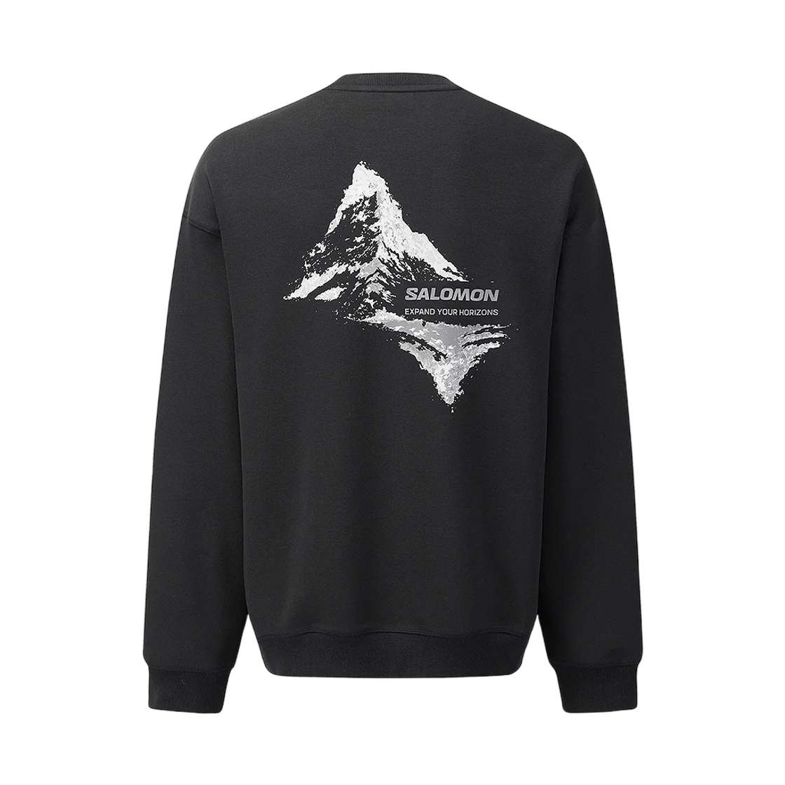 살로몬 UNI 콘트라스트 맵핑 스웻셔츠 블랙(Salomon UNI Contrast Mapping Sweatshirt Black) - 2