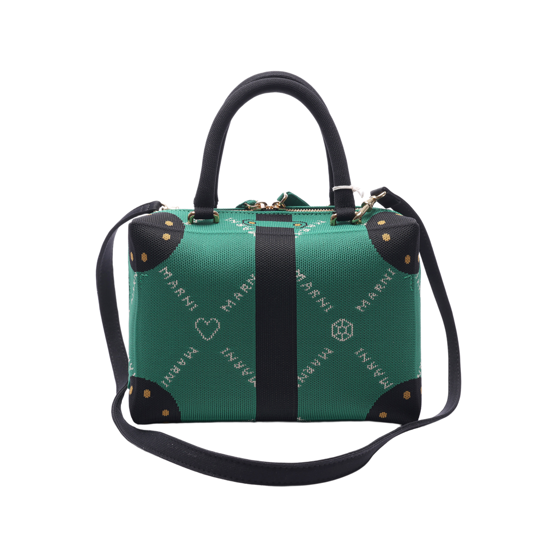 [25% 쿠폰] 마르니 큐빅 토트백 그린 블랙([25% 쿠폰] Marni Cubic Tote Bag Green Black) - 4