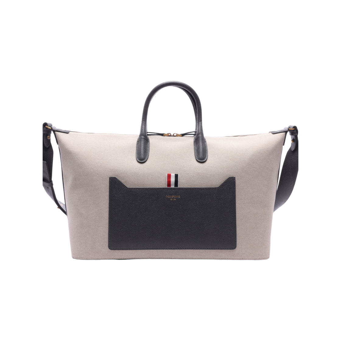 UAG163A F0492 255 24S [25% 쿠폰] Thom Browne Cotton Canvas Medium Duffle Bag Natural