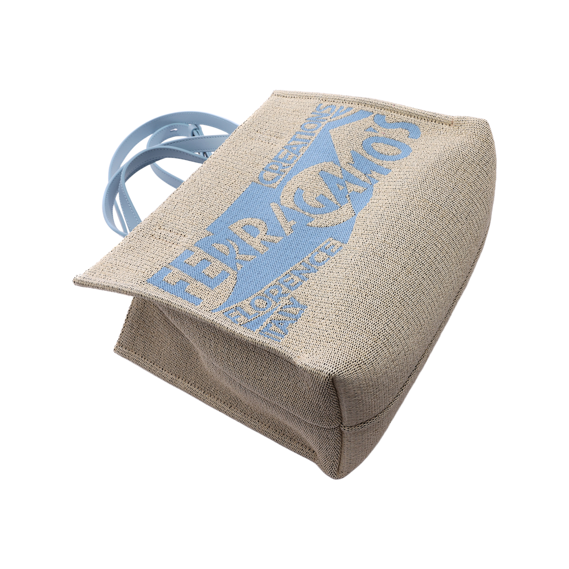 [25% 쿠폰] 페라가모 로고 토트백 M 스카이 블루([25% 쿠폰] Ferragamo Logo Tote Bag M Sky Blue) - 5