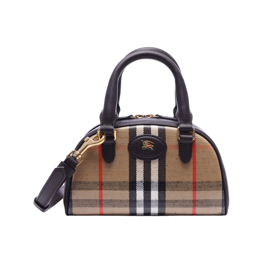 [25% 쿠폰] 버버리 미니 하이랜드 볼링백 샌드 베이지([25% 쿠폰] Burberry Mini Highlands Bowling Bag Sand Beige) - 2