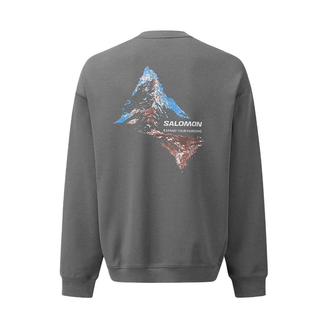 살로몬 UNI 콘트라스트 맵핑 스웻셔츠 쿨 차콜(Salomon UNI Contrast Mapping Sweatshirt Cool Charcoal) - 2