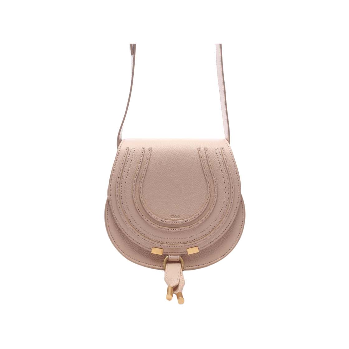 CHC22AS680I31 6J5 24F [25% 쿠폰] Chloe Marcie Small Saddle Bag Cement Pink