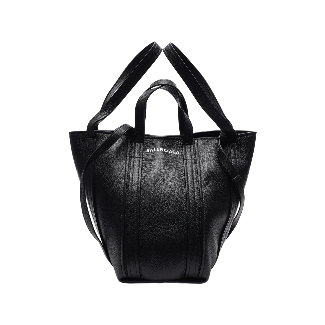 672791_15YUN_1090_23S [25% 쿠폰] Balenciaga Grained Calfskin Everyday Small North-South Shoulder Tote Bag Black