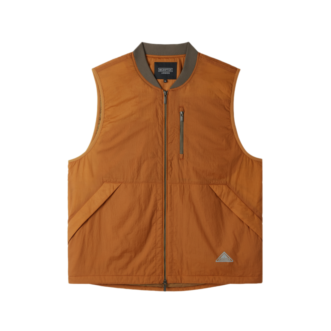 P254MPV130030 BROMPTON LONDON Lightweight Padded Vest Orange