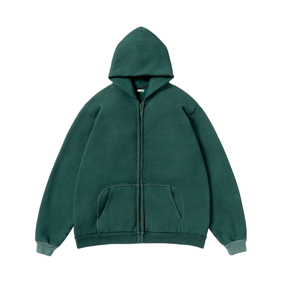 26AAP-05-10 A.Presse Vintage Zip Sweat Hoodie Green - 26FW