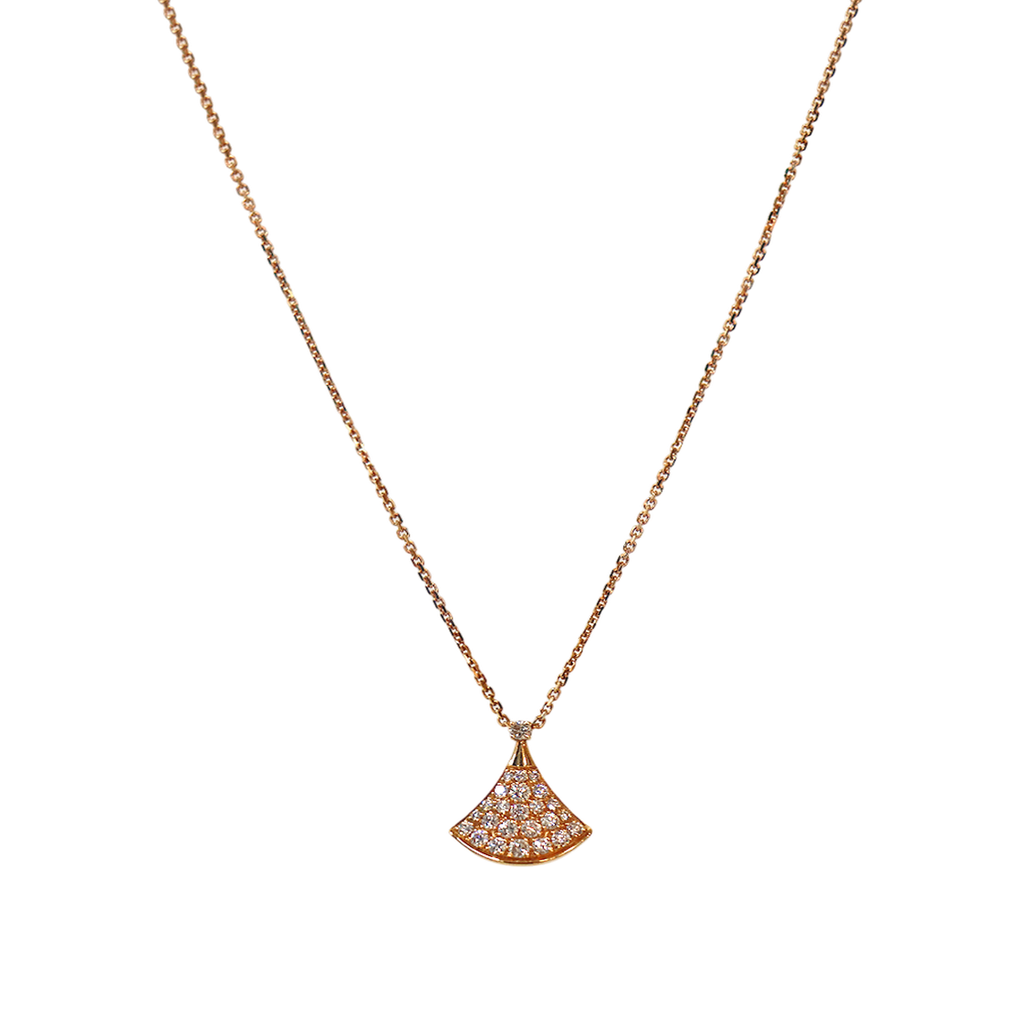 ITHHWOGGGAR4 Bulgari Divas Dream Diamond Gold Necklace C-B65458