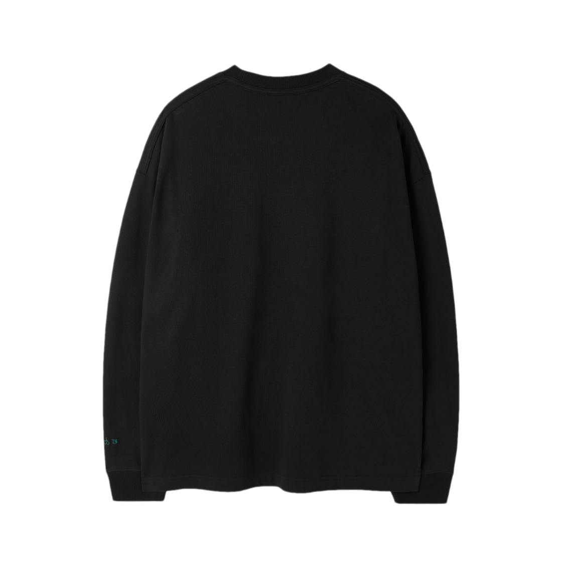 브롬톤 런던 베이직 솔리드 롱 슬리브 티셔츠 블랙(BROMPTON LONDON Basic Solid Long Sleeve T-Shirt Black) - 2