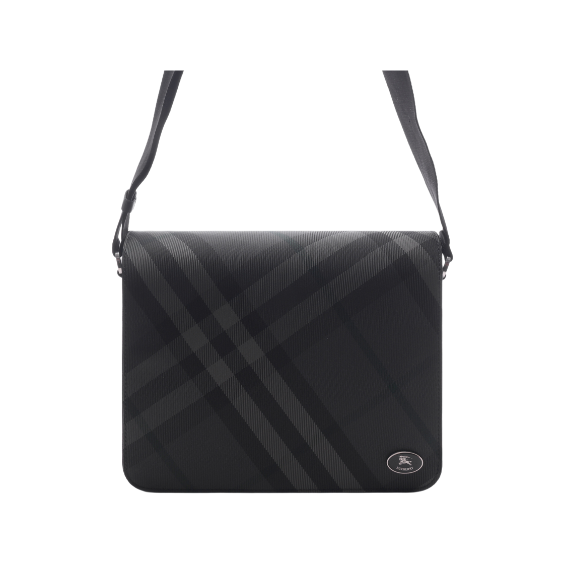 8112355 CHARCOAL 25F [25% 쿠폰] Burberry Grid Messenger Bag Charcoal