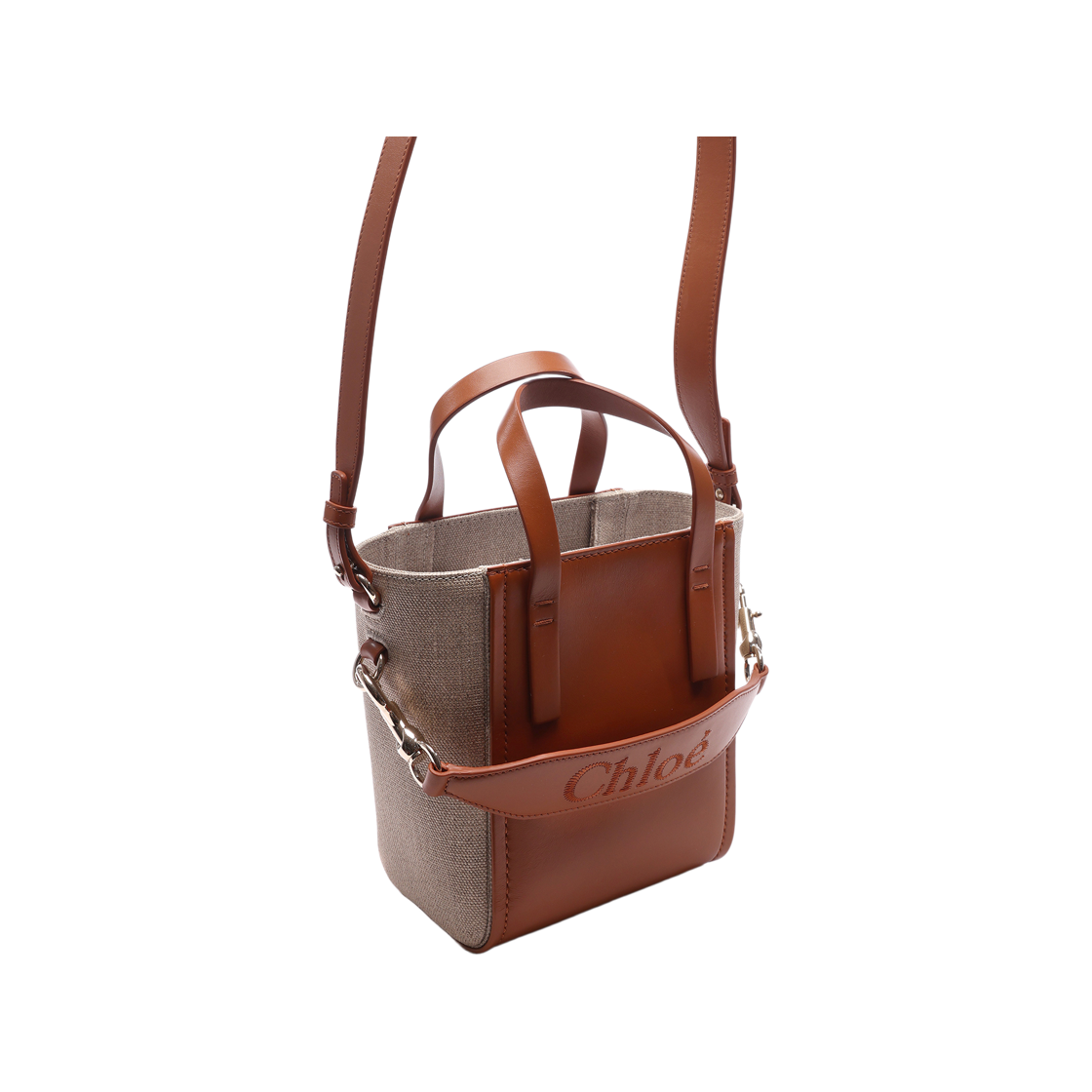 [25% 쿠폰] 끌로에 센스 스몰 토트백 카라멜([25% 쿠폰] Chloe Sense Small Tote Bag Caramel) - 3