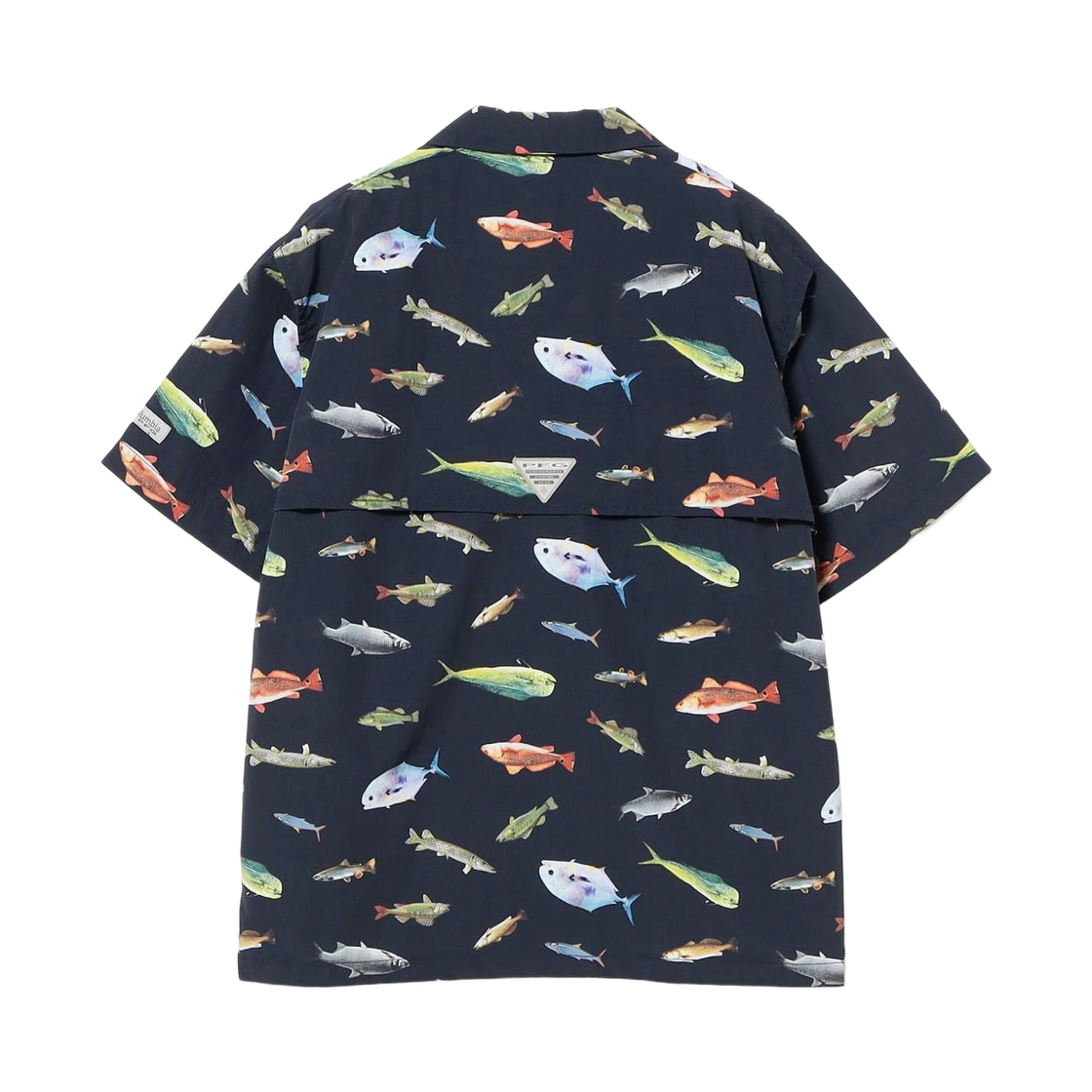 (W) 컬럼비아 x 빔즈 보이 퍼포먼스 피싱 기어 올 오버 프린트 셔츠 네이비((W) Columbia x Beams Boy Performance Fishing Gear All-Over Print Shirt Navy) - 2