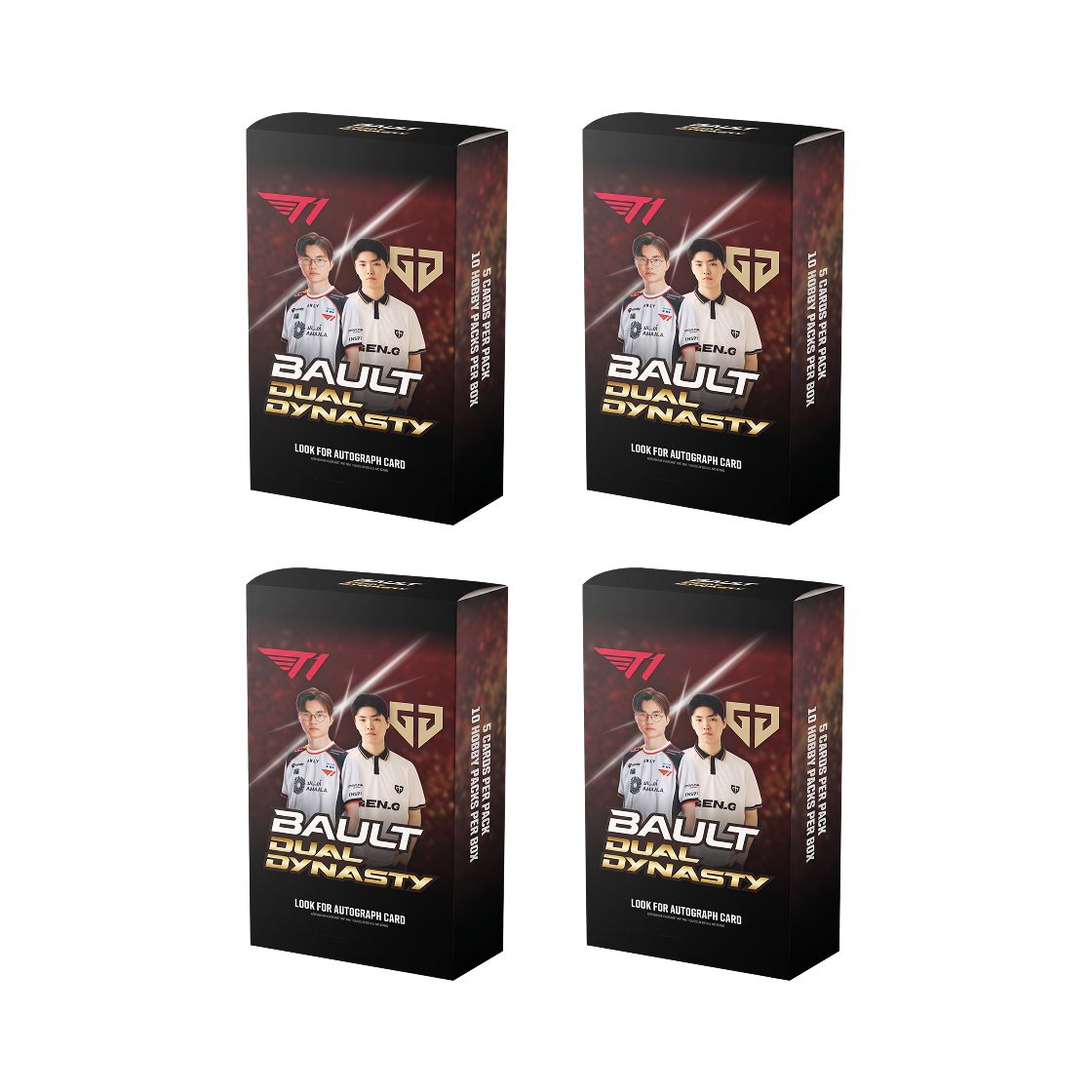 볼트 트레이딩 카드 2026 듀얼 다이나스티 T1 vs 젠지 4 박스 (40팩)(Bault Trading Card 2026 Dual Dynasty T1 vs Gen.g 4 Boxes (Pack of 40))