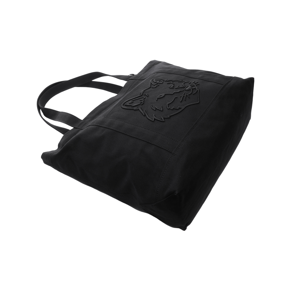 [25% 쿠폰] 메종키츠네 폭스 헤드 라지 토트백 블랙([25% 쿠폰] Maison Kitsune Fox Head Large Tote Bag Black) - 5