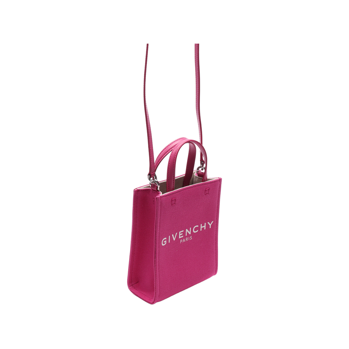 [25% 쿠폰] 지방시 미니 G 토트 핸드백 네온 핑크([25% 쿠폰] Givenchy Mini G Tote Handbag Neon Pink) - 3