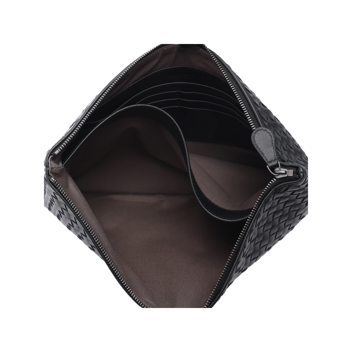[15% 쿠폰] 보테가 베네타 인트레치아토 스트랩 클러치 블랙([15% 쿠폰] Bottega Veneta Intrecciato Strap Clutch Black) - 6