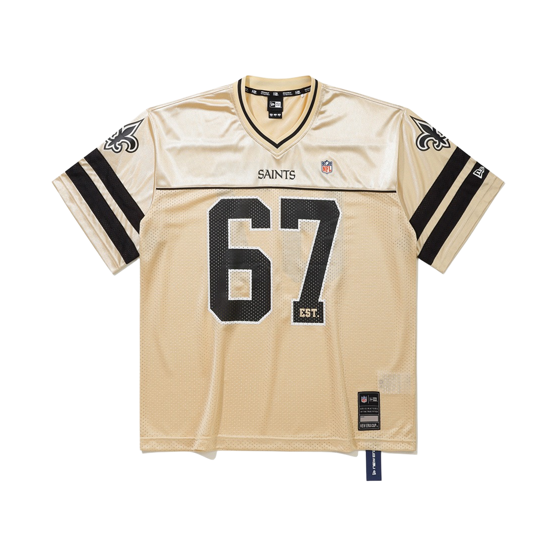 14954659 New Era NFL New Orleans Saints Fanwear T-Shirt Gold