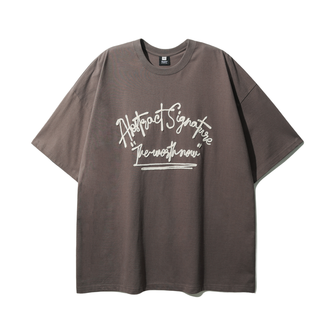 티떠블유엔 애브시그니쳐 반팔 브라운 HSST3559(TWN Absignature Short Sleeve Brown HSST3559)