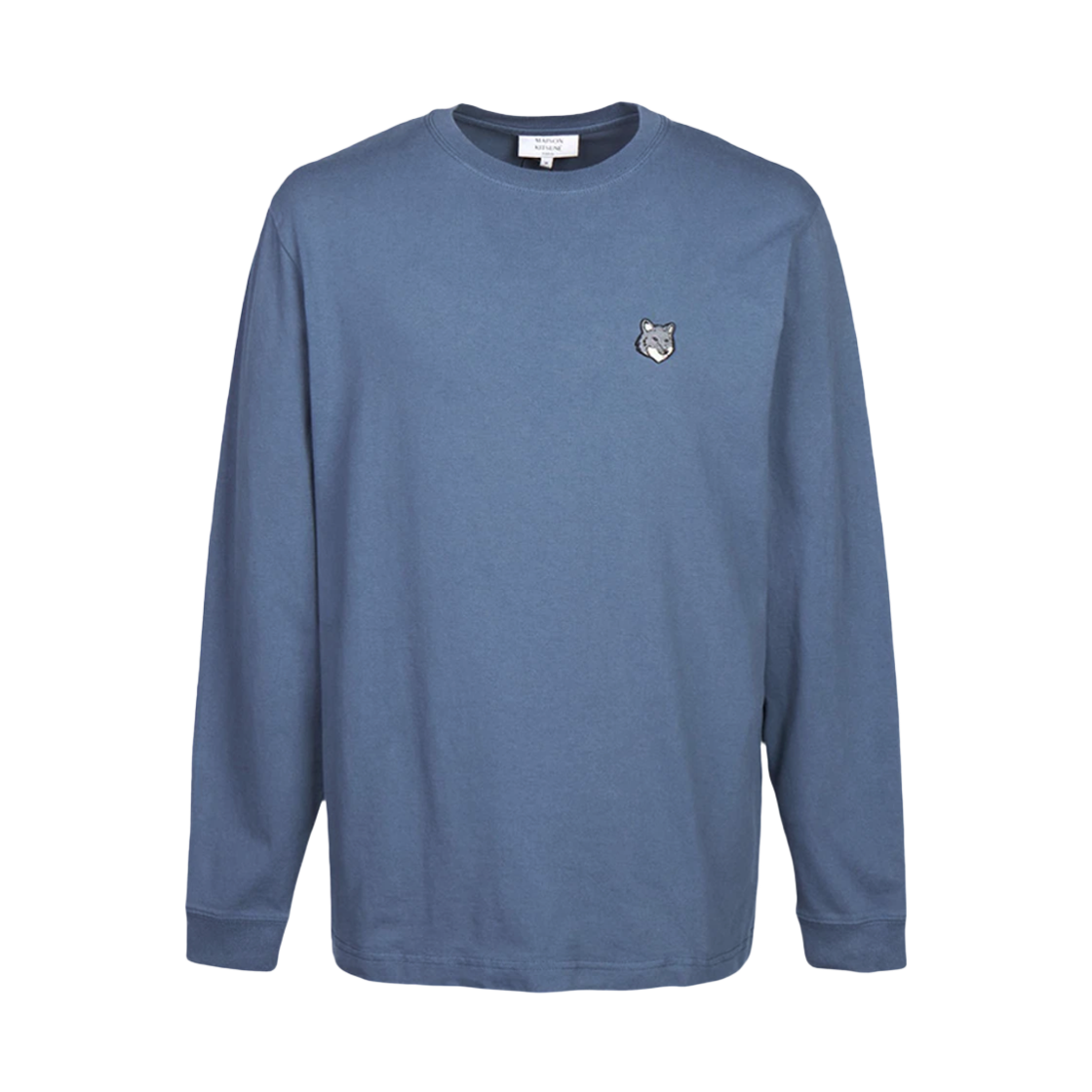 PM00119KJ7025 0380 [25% 쿠폰] Maison Kitsune Fox Head Long Sleeve T-Shirt Blue