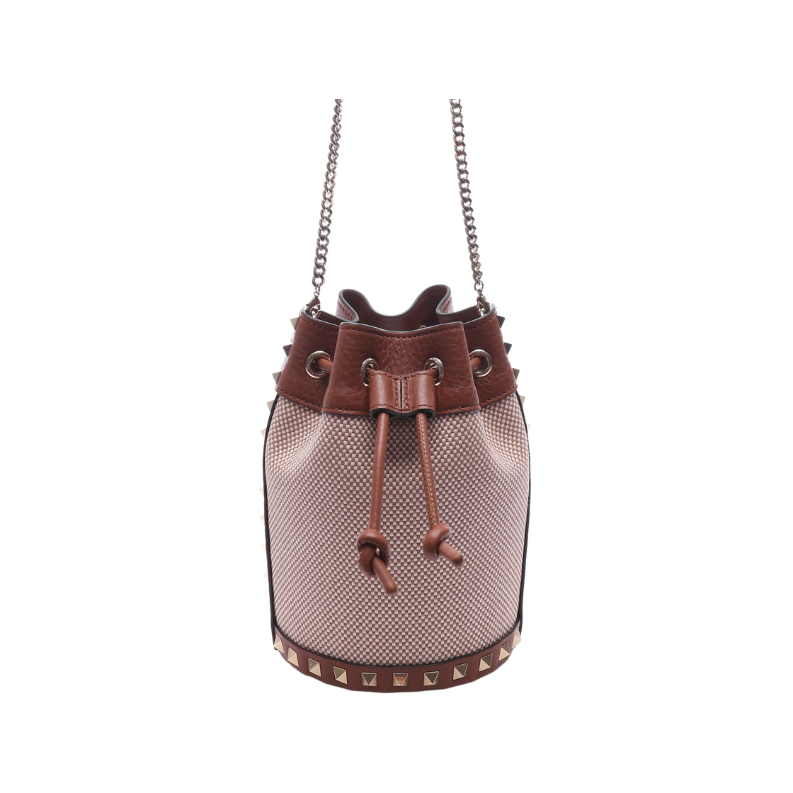 [25% 쿠폰] 발렌티노 락스터드 버킷백 브라운([25% 쿠폰] Valentino Rockstud Bucket Bag Brown) - 2