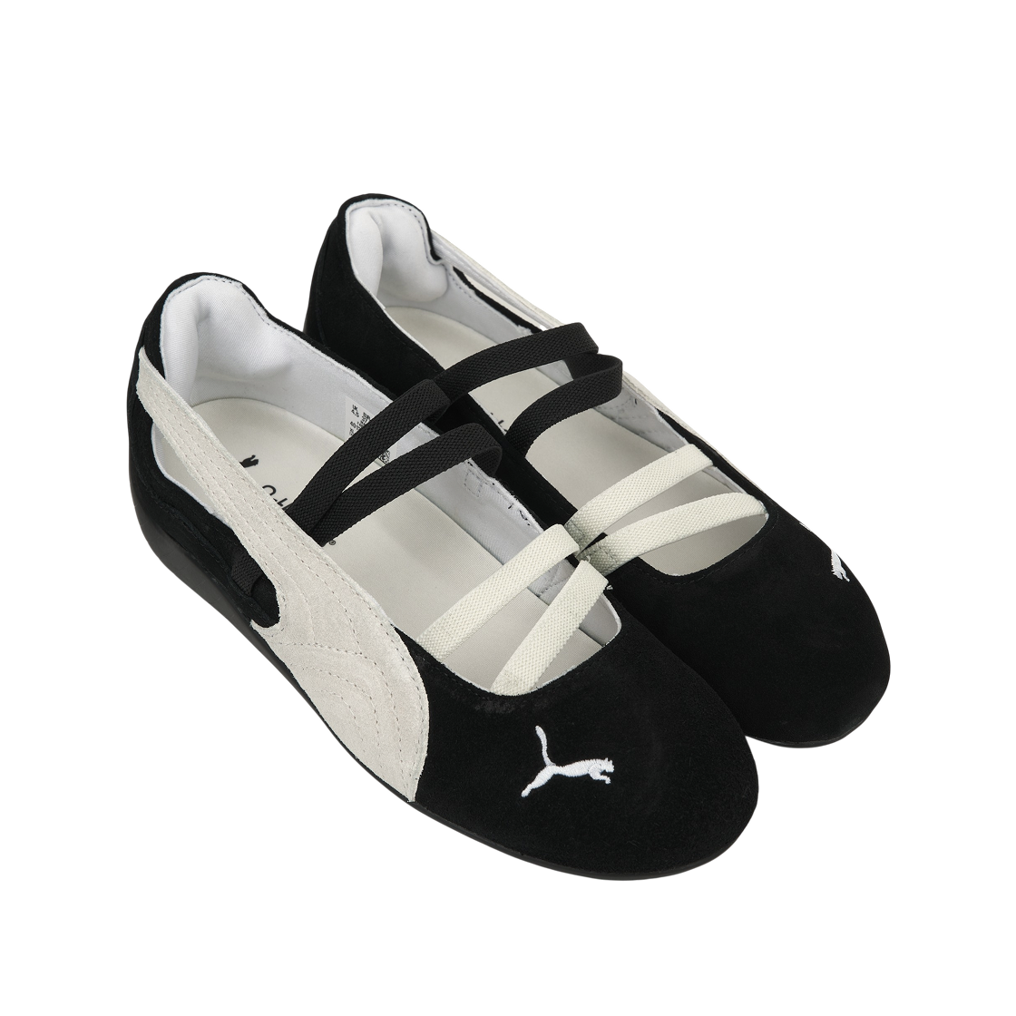 (W) 푸마 스피드캣 발레 스웨이드 푸마 블랙 푸마 화이트((W) Puma Speedcat Ballet Suede Puma Black Puma White) - 4
