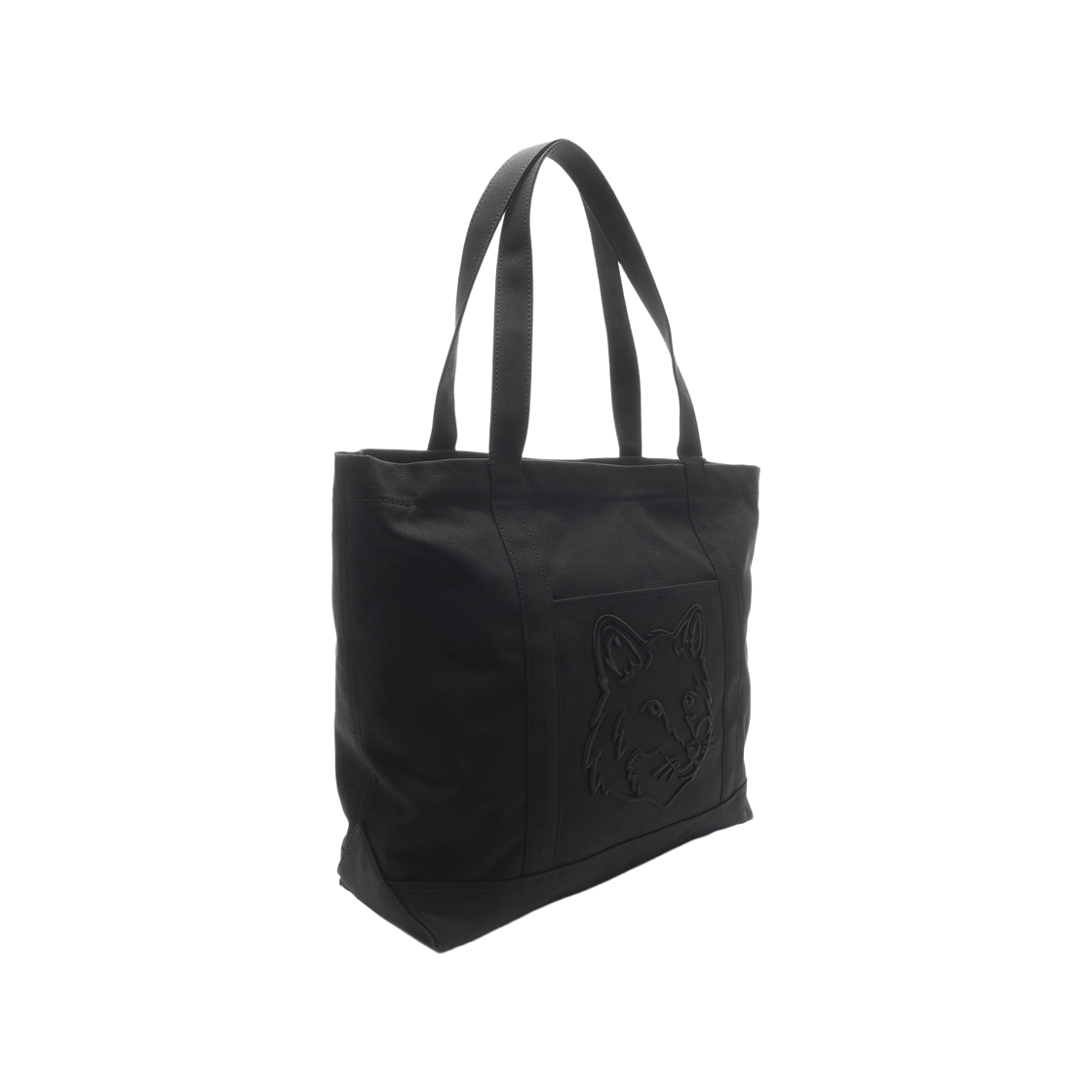 [25% 쿠폰] 메종키츠네 폭스 헤드 라지 토트백 블랙([25% 쿠폰] Maison Kitsune Fox Head Large Tote Bag Black) - 3
