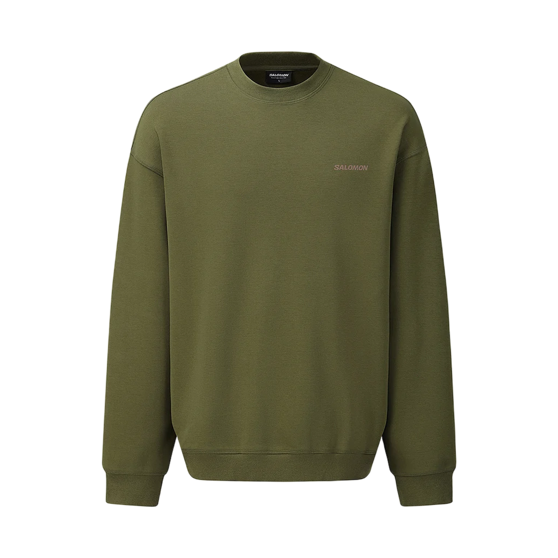 LD0392700 Salomon UNI Contrast Mapping Sweatshirt Olive