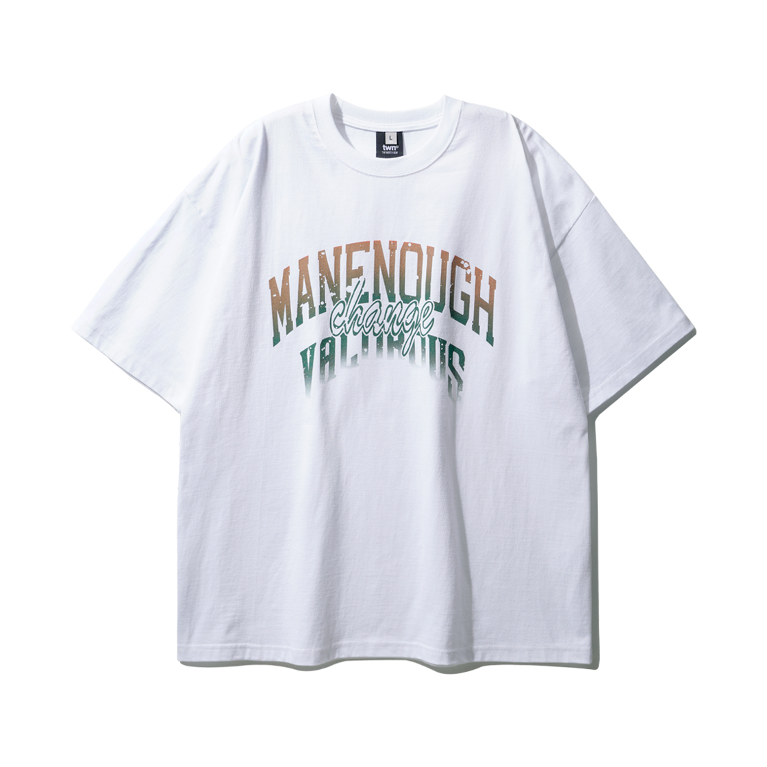 티떠블유엔 맨인어프 반팔 화이트 HHST3563(TWN Manenough Short Sleeve White HHST3563)