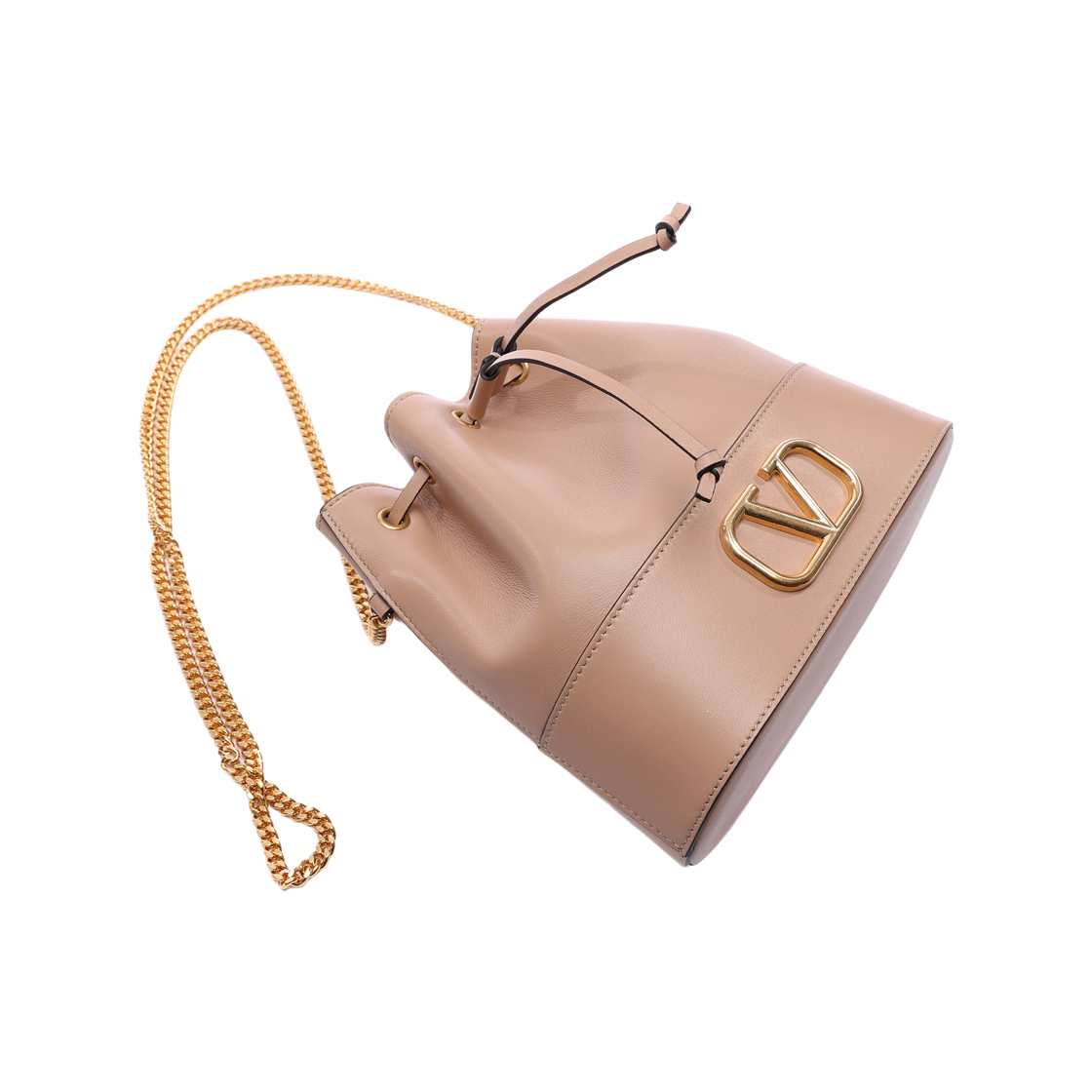 [25% 쿠폰] 발렌티노 브이로고 시그니쳐 미니 버킷백 베이지([25% 쿠폰] Valentino Vlogo Signature Mini Bucket Beige) - 5