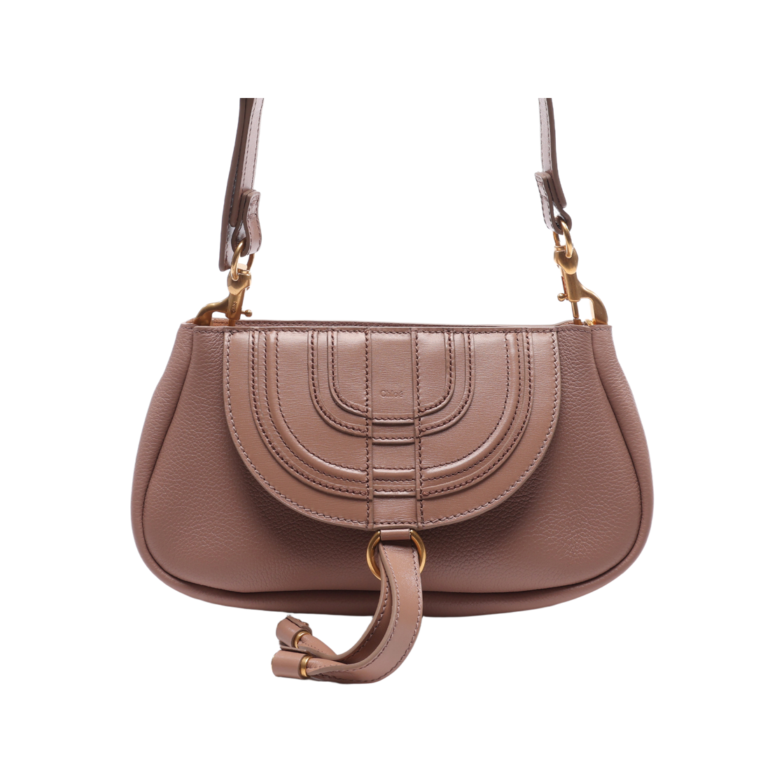 [25% 쿠폰] 끌로에 마르씨 레더 숄더백 우드로즈([25% 쿠폰] Chloe Marcie Leather Shoulder Bag Woodrose) - 2