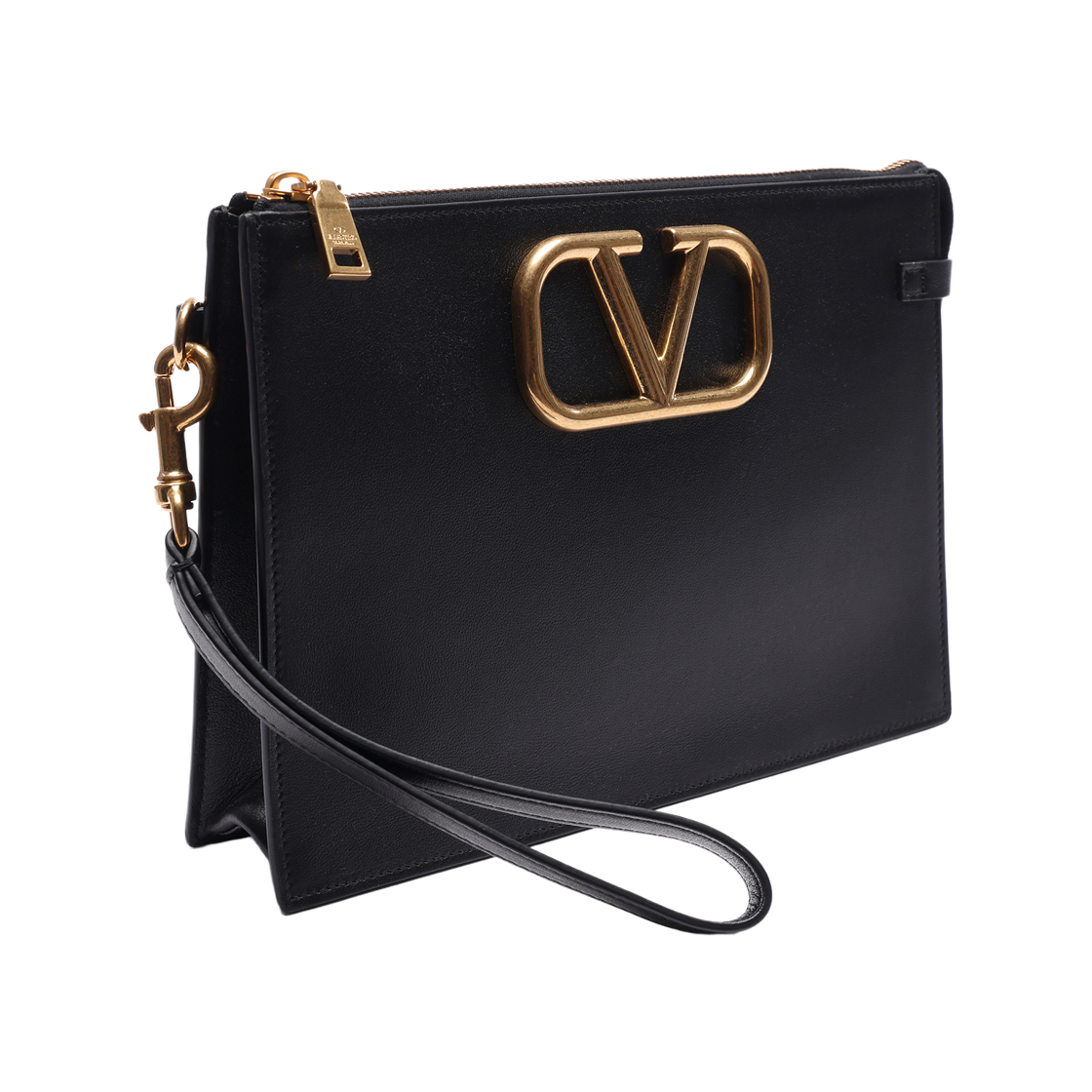 [25% 쿠폰] 발렌티노 브이로고 시그니쳐 카프스킨 파우치 블랙([25% 쿠폰] Valentino Vlogo Signature Calfskin Pouch Black) - 3