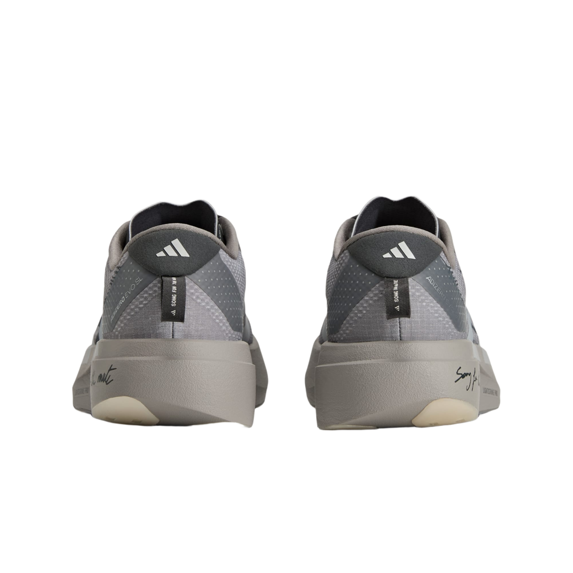 (W) 아디다스 x 송 포 더 뮤트 아디제로 EVO SL 도브 그레이 그레이 투((W) Adidas x Song for the Mute Adizero EVO SL Dove Grey Grey Two) - 3