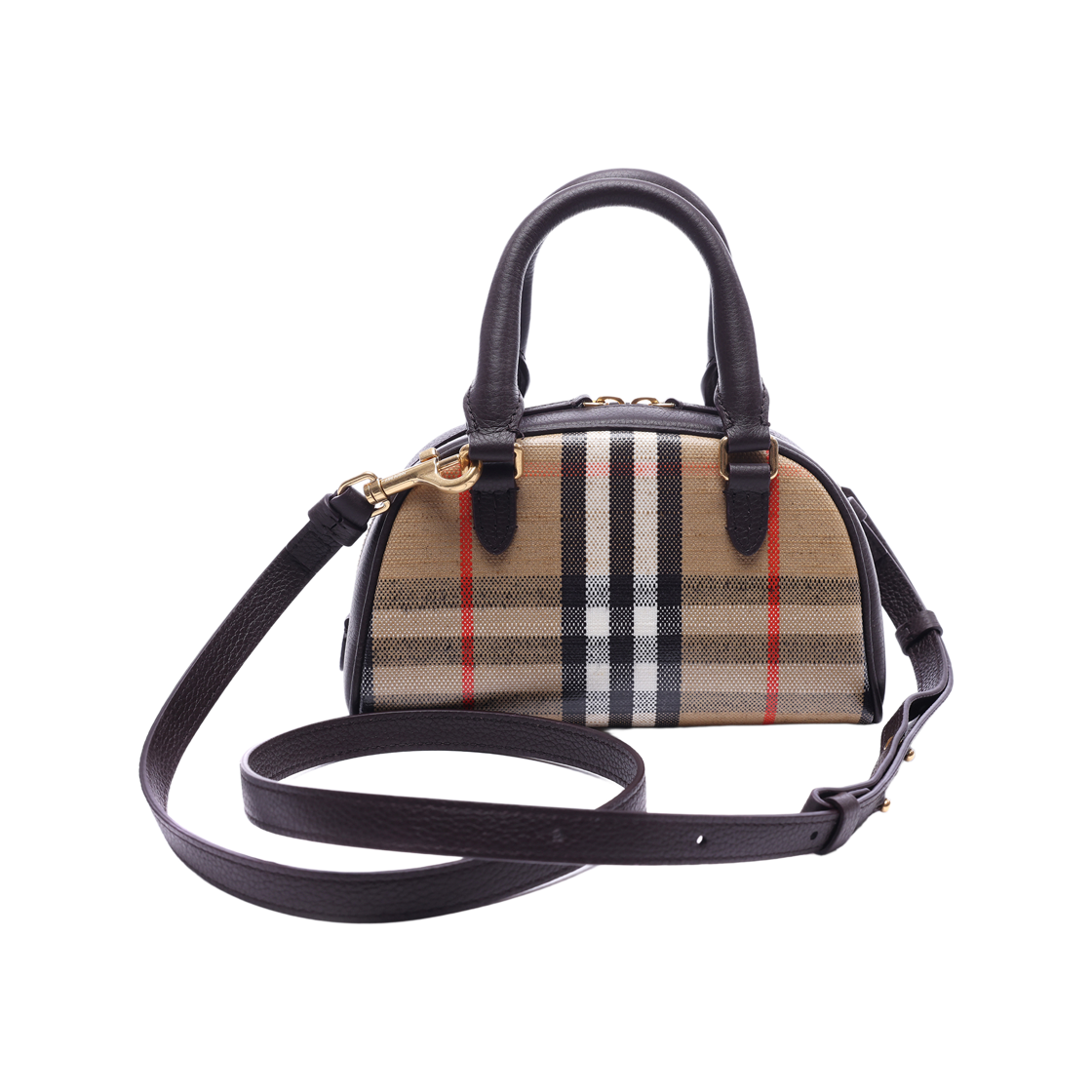 [25% 쿠폰] 버버리 미니 하이랜드 볼링백 샌드 베이지([25% 쿠폰] Burberry Mini Highlands Bowling Bag Sand Beige) - 4