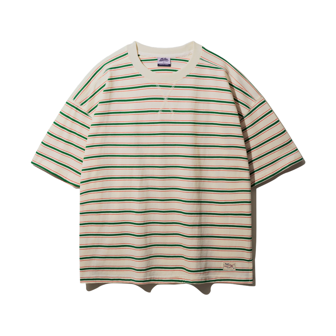펀치라인 로이 스트라이프 반팔 그린 ISST9199(PUNCHLINE Loy Stripe Short Sleeve Green ISST9199)