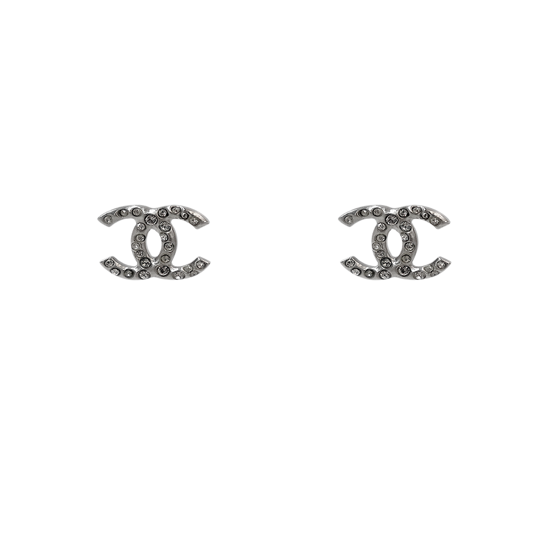 ITG65TJH57UP Chanel Cubic CC Silver Earrings A-B65016