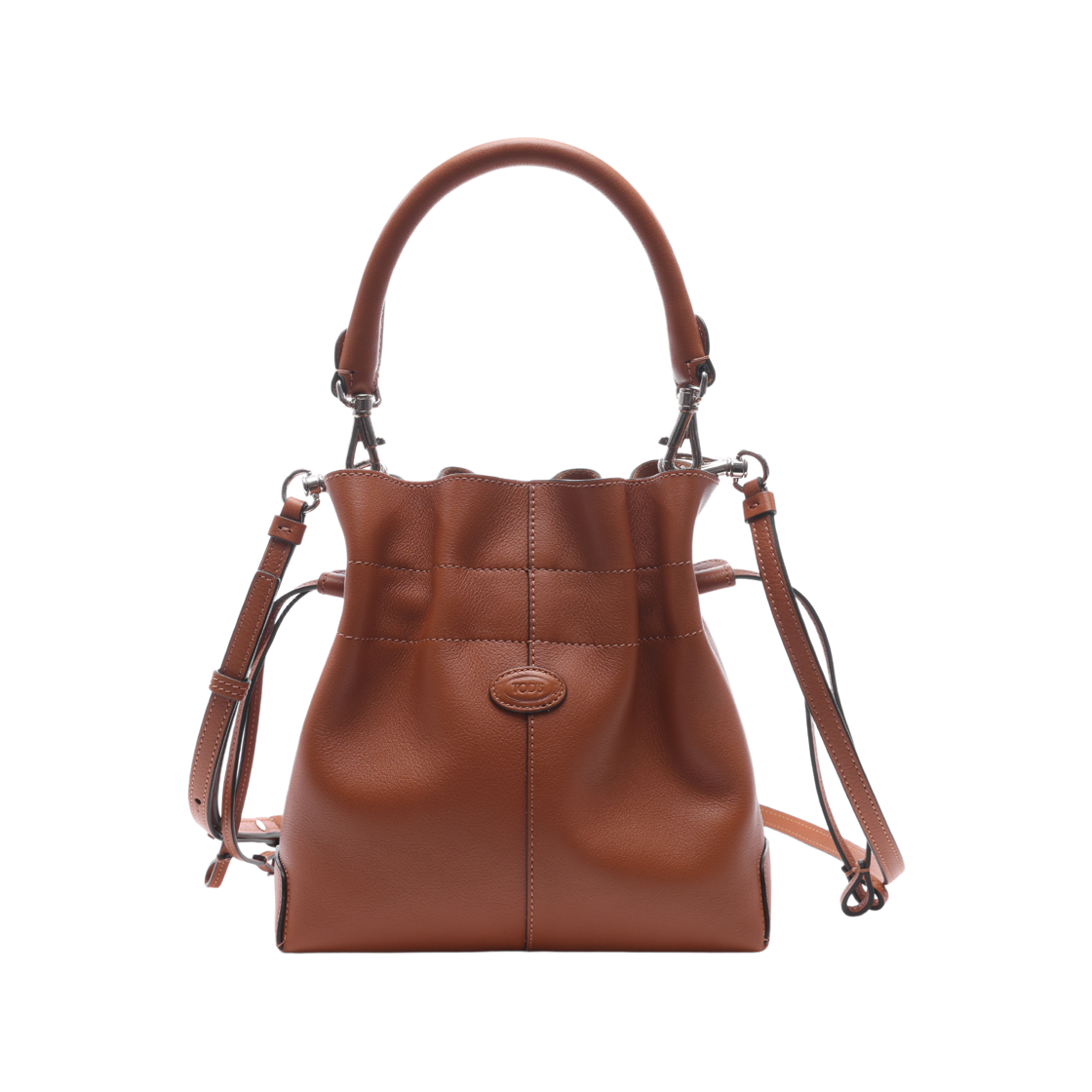 XBWDBSU0100 S85 S410 24 [25% 쿠폰] Tod's Di Bucket Bag in Leather Mini With Drawstring Brown
