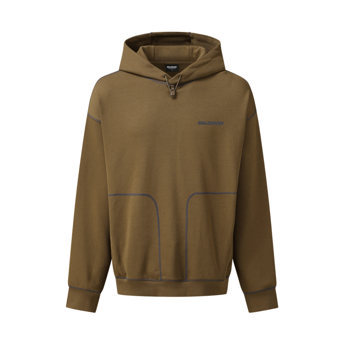 LD0393200 Salomon UNI Link Sweat Hoodie Sepia