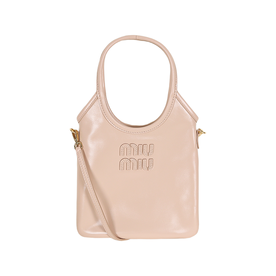 5BA281 2IEO F0236 [25% 쿠폰] Miu Miu Ivy Leather Handbag Powder Pink