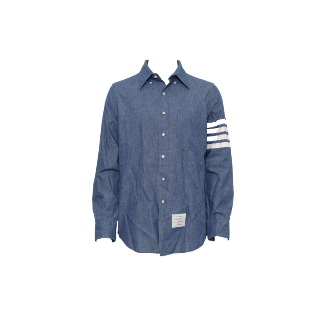 IT7EKHL7E6LU THOM BROWNE Men Chambray 4-Bar Shirt MWL272E