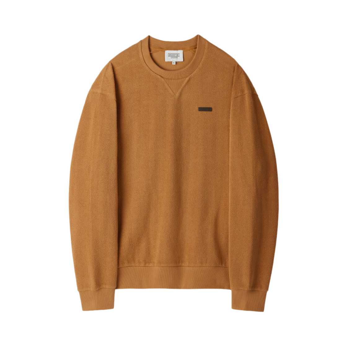 P254USW480030 BROMPTON LONDON Herringbone Sweatshirt Orange